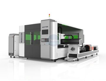 <b>Full enclosed Laser with 2nd table & rotary axis AKJ1530FBR</b>